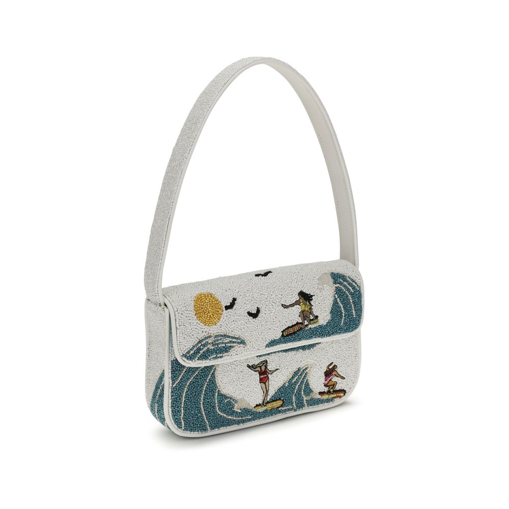 White Other Fibres Shoulder Bag