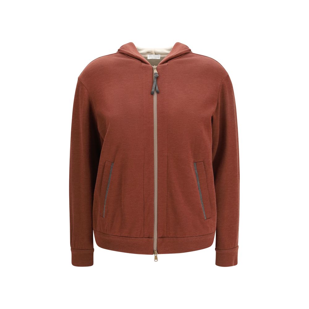 Bordeaux Silk Sweatshirt