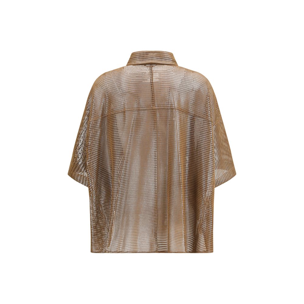 Brown Denim Shirt
