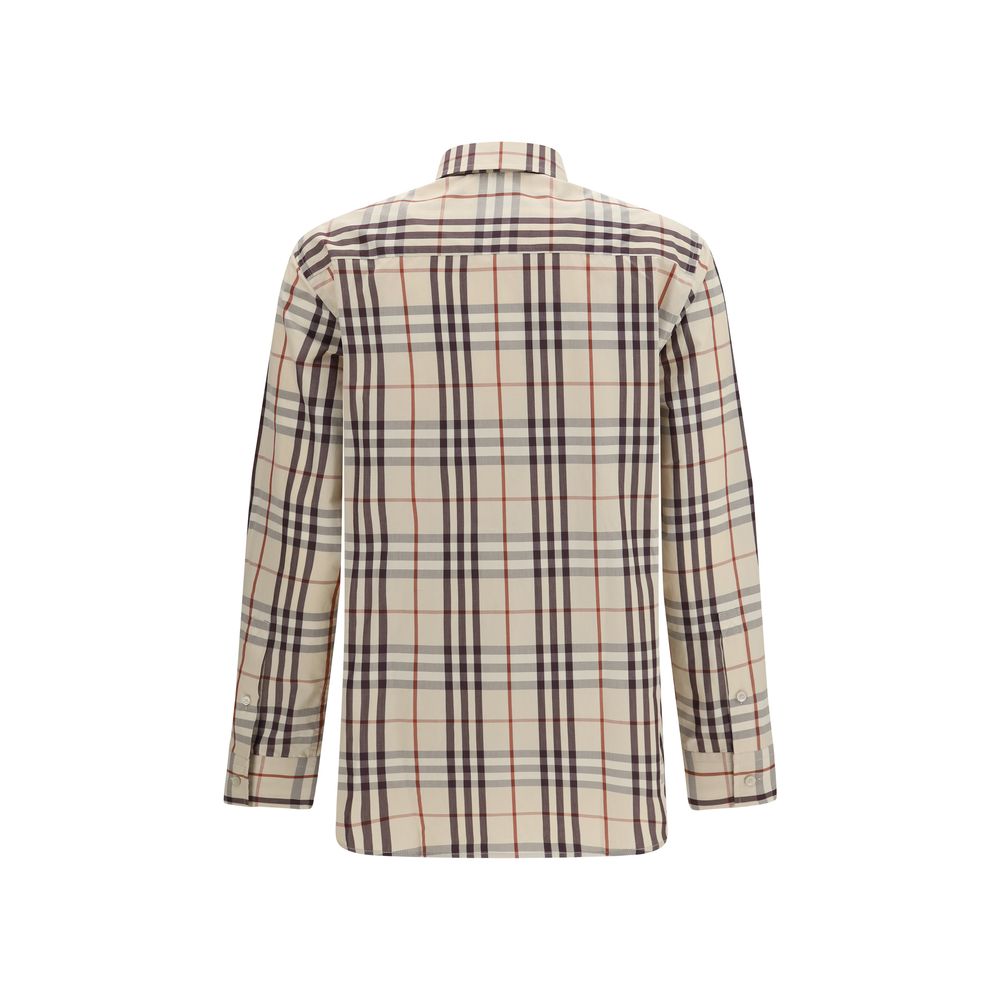 Beige Cotton Pattern Shirt