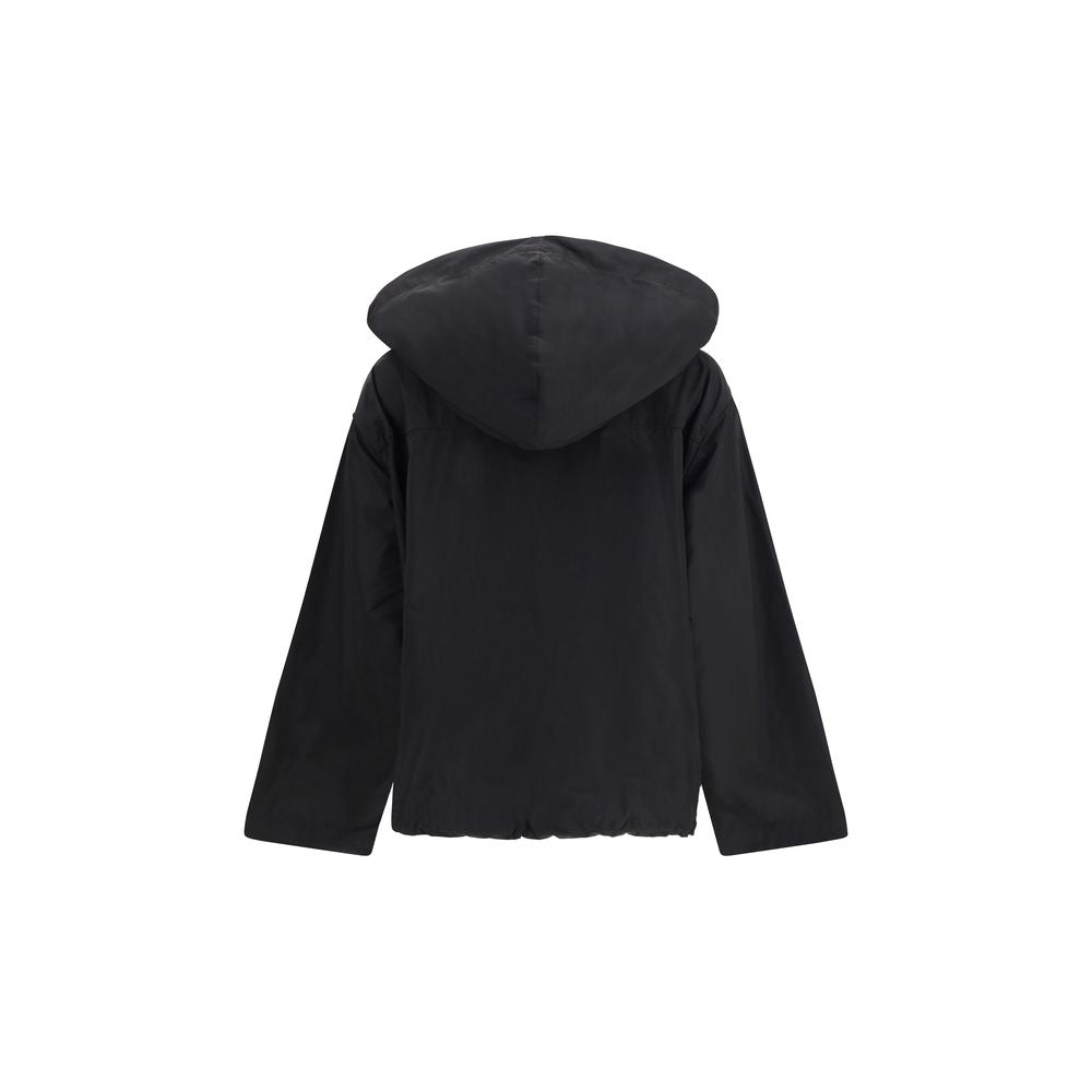 Black Polyester Shell Jacket