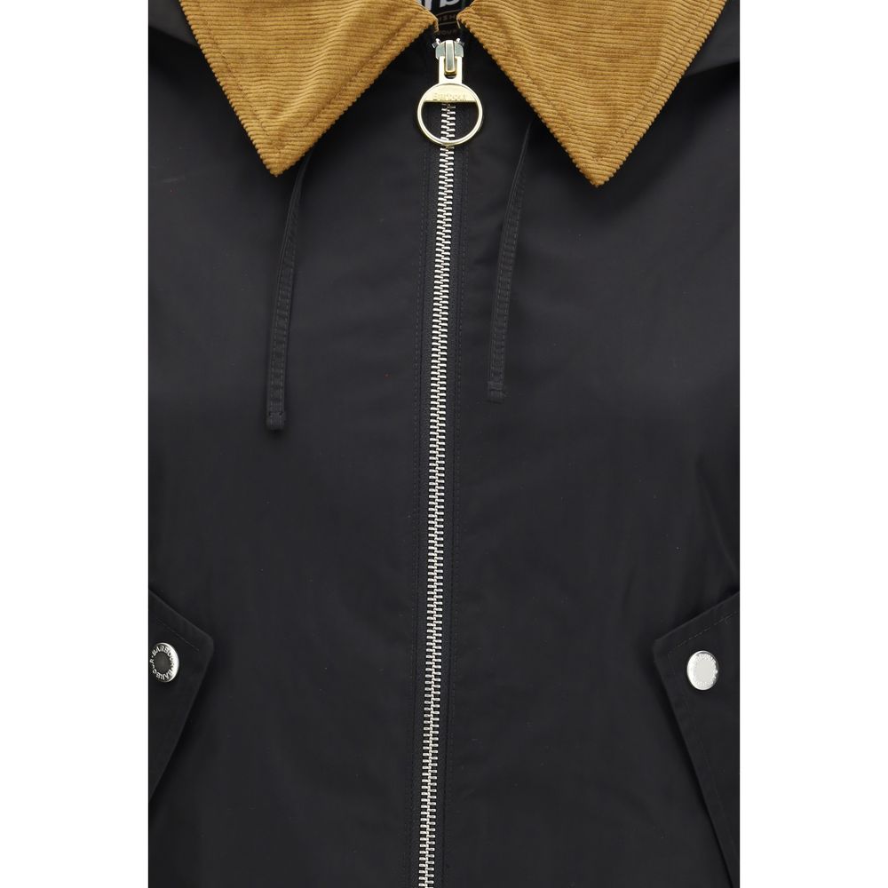 Black Polyester Shell Jacket