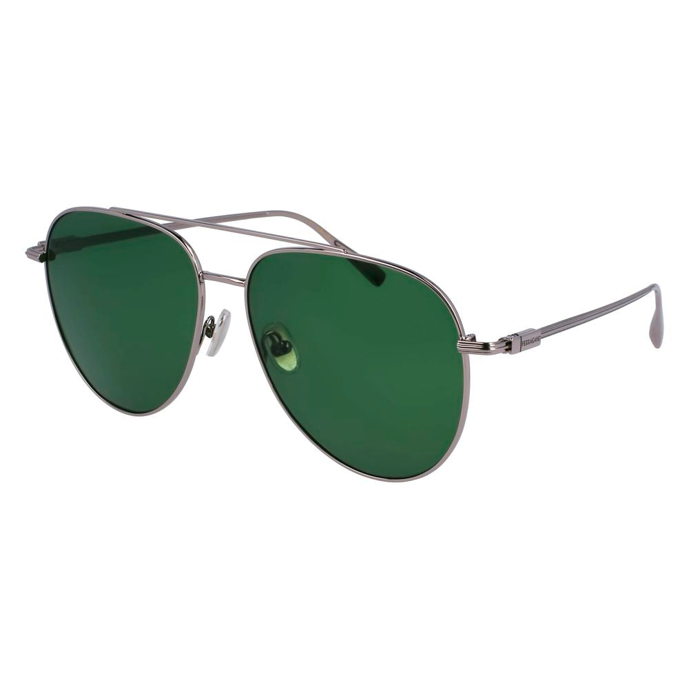 Gray Metal Sunglasses