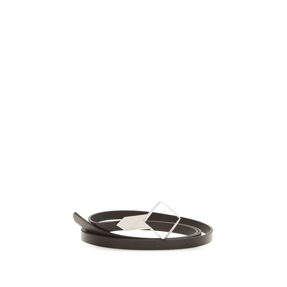 Brown Calf Leather Bos Taurus Thin Belt