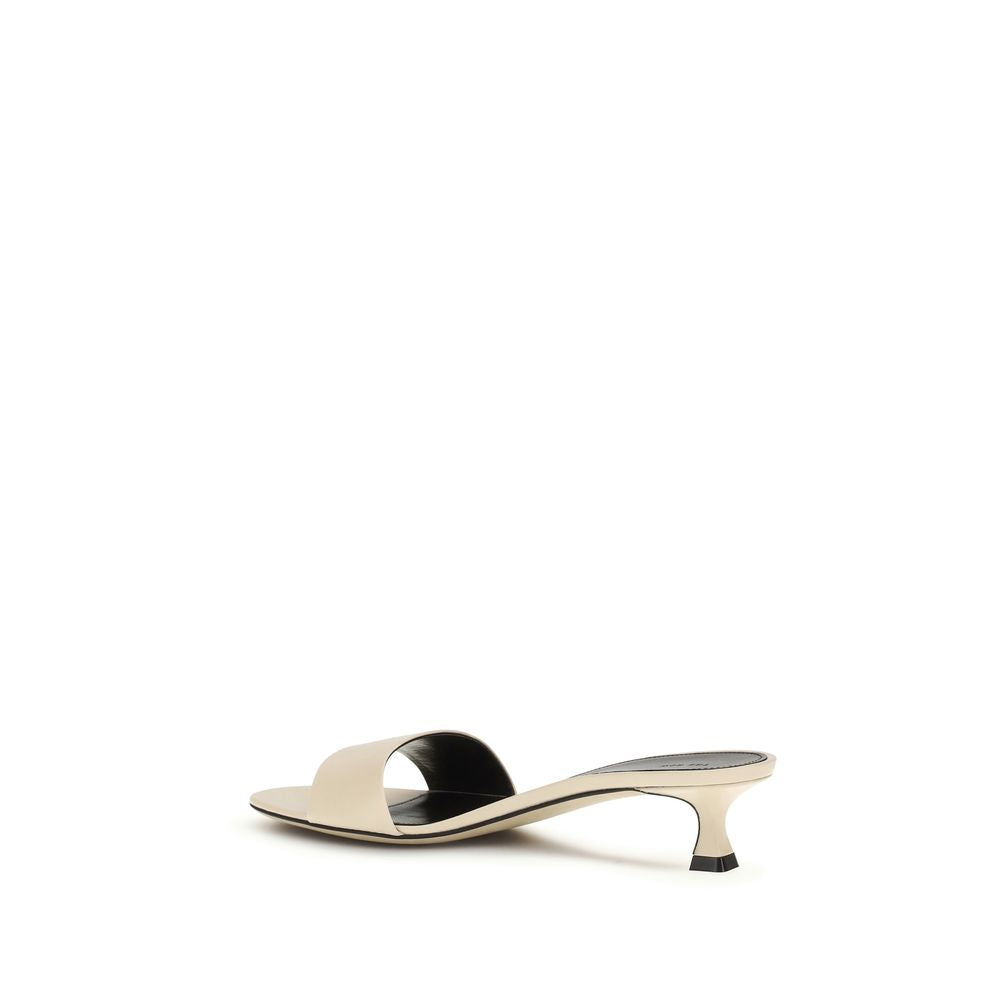 Beige Lamb Ovis Aries Aries Stiletto Heel Sandals