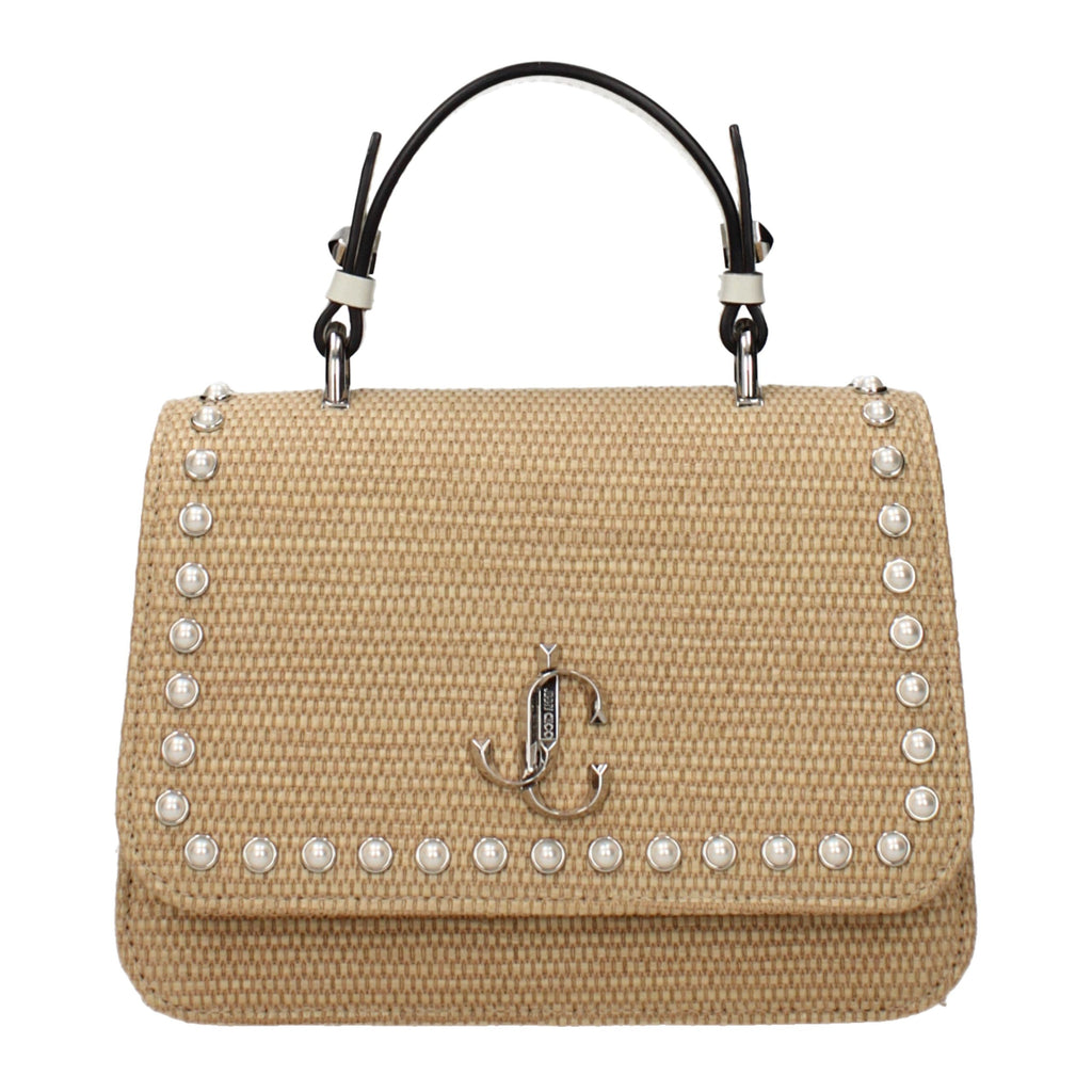Beige Raffia Handbag