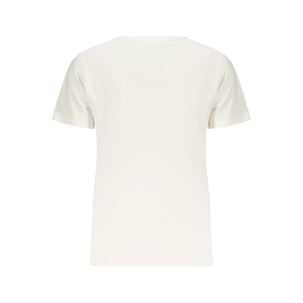 White Cotton Womens T-Shirt