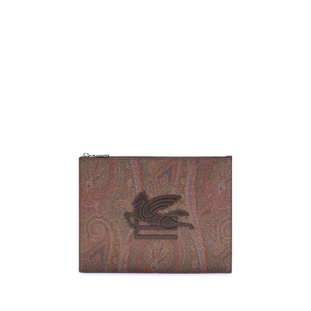 Multicolor Cotton Clutch Bag