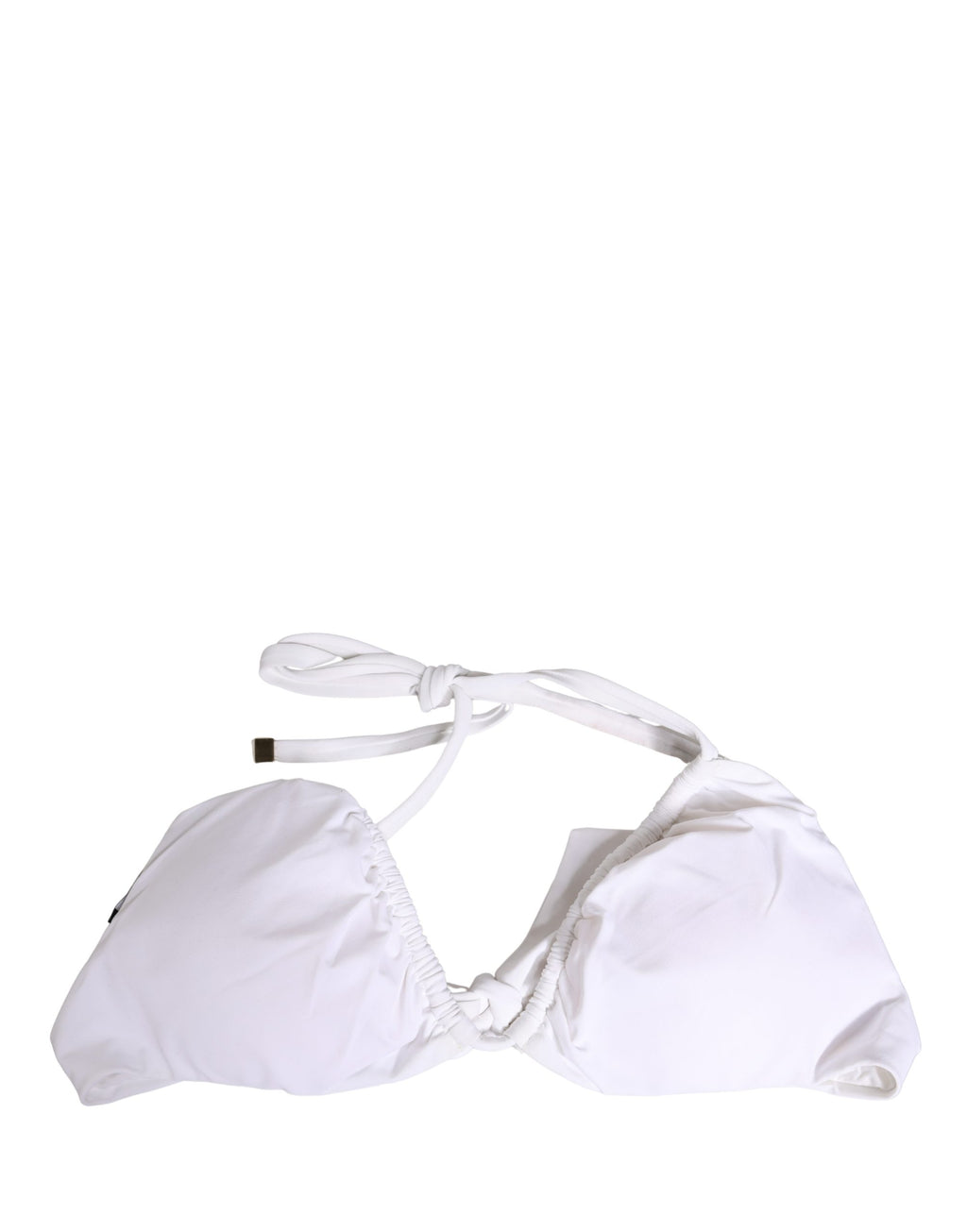 White Halter Top High Waist Bikini Bottom Swimwear