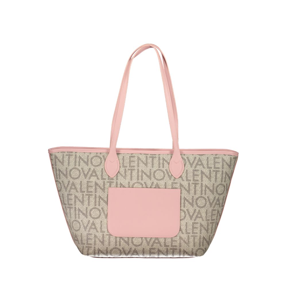Beige Poliuretano Women's Shoulder Bag