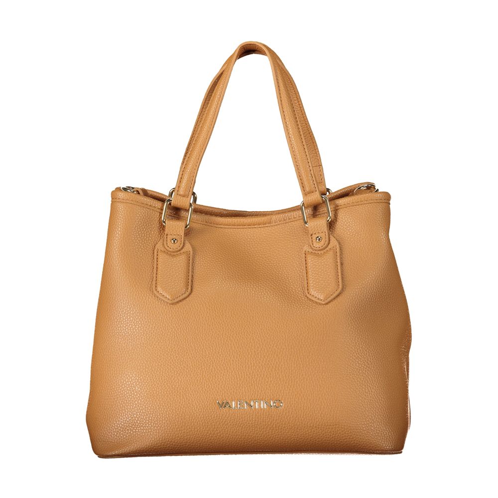 Brown Polyurethane Women's Bag