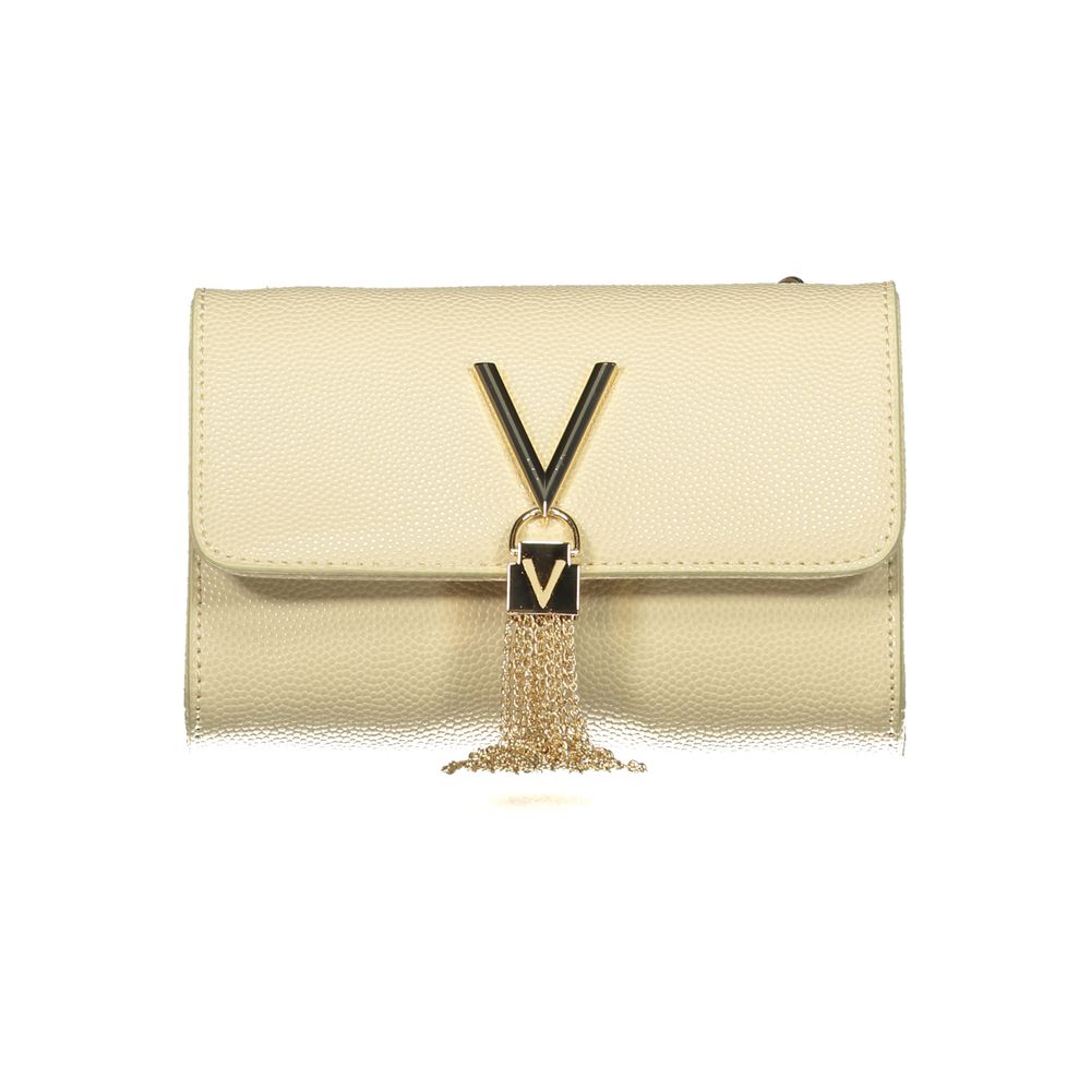 Beige Polyurethane Women's Handbag