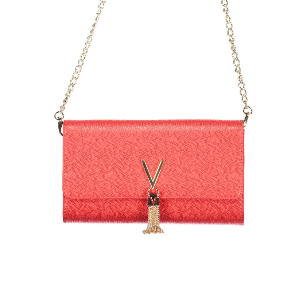 Rosso Polyurethane Women's Handbag