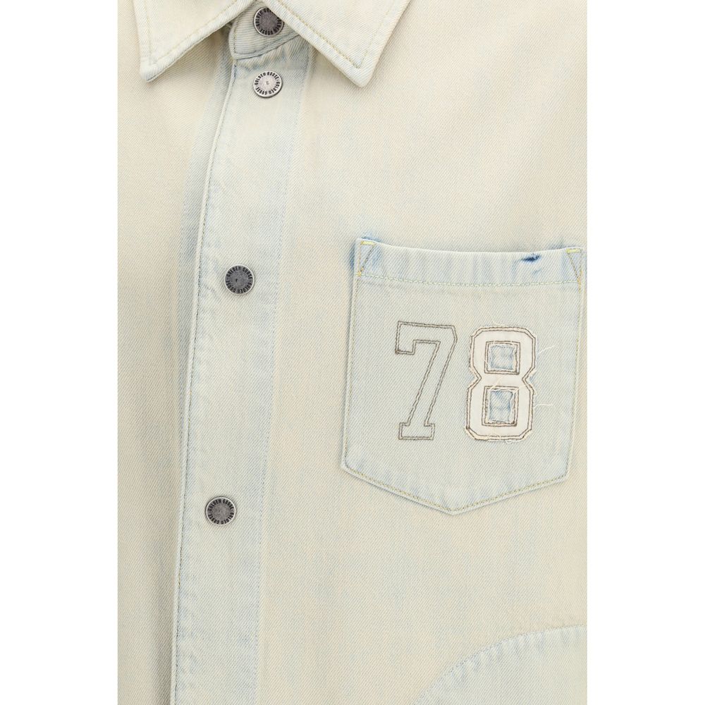 Beige Cotton Denim Jacket
