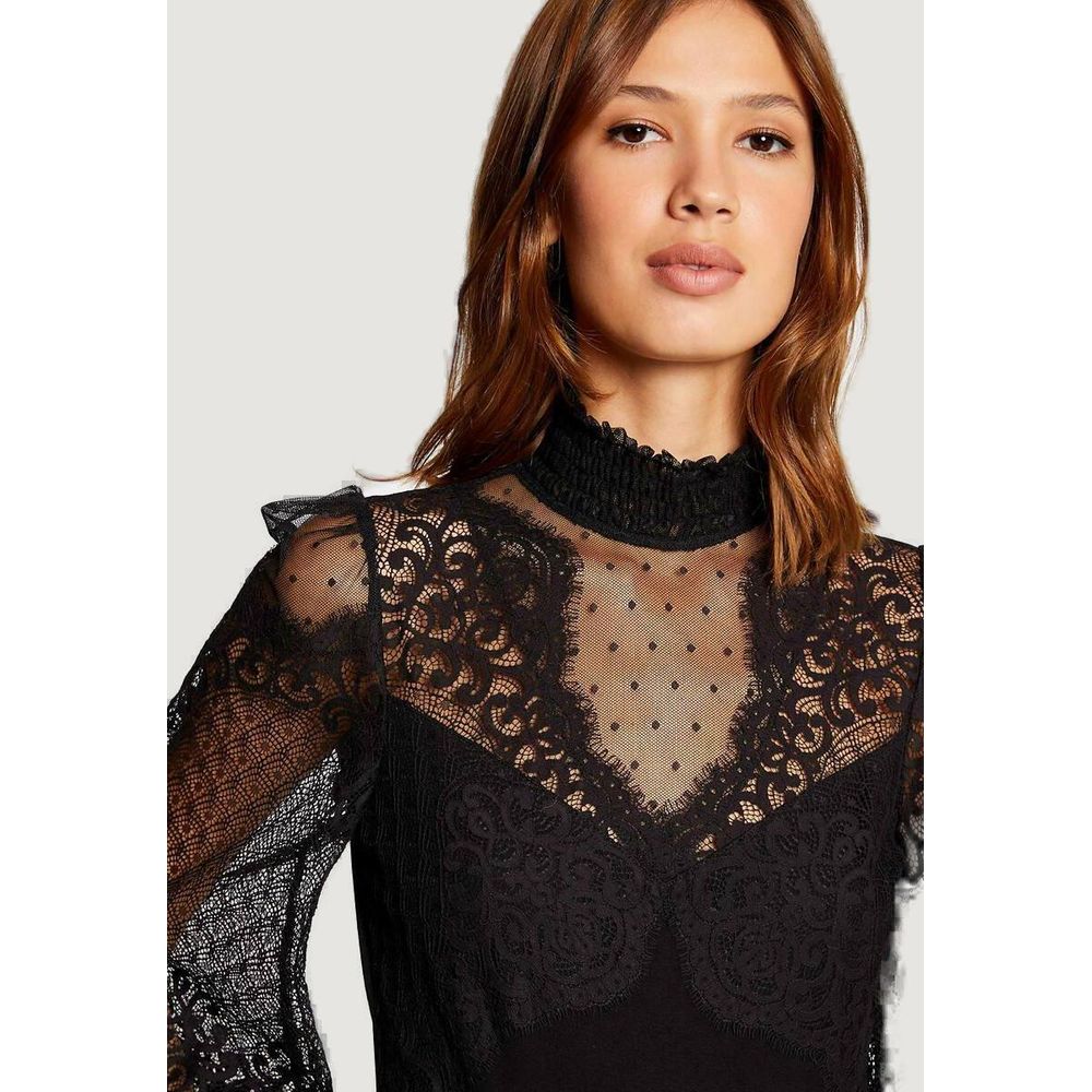 Black Viscose Bodysuit