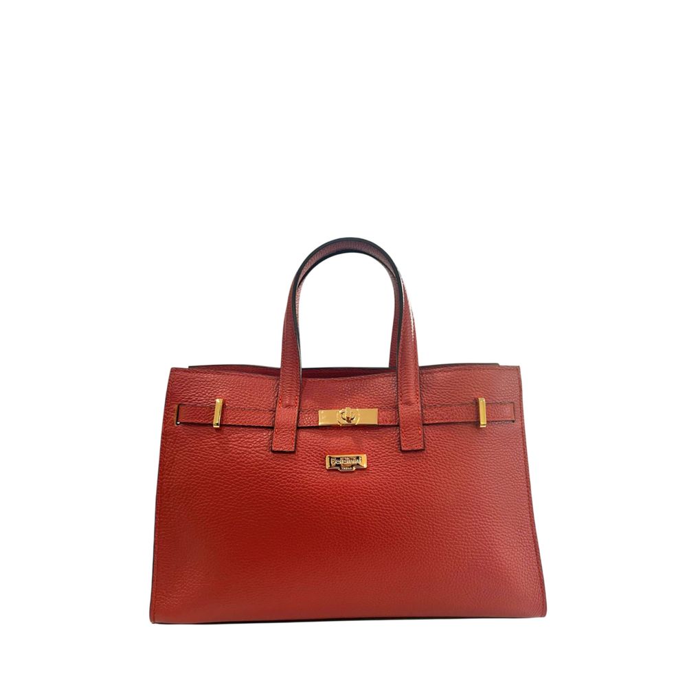Red Leather Women Handbag