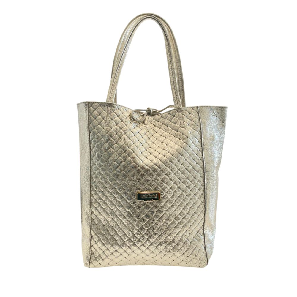 Gray Cowhide Clutch Bag
