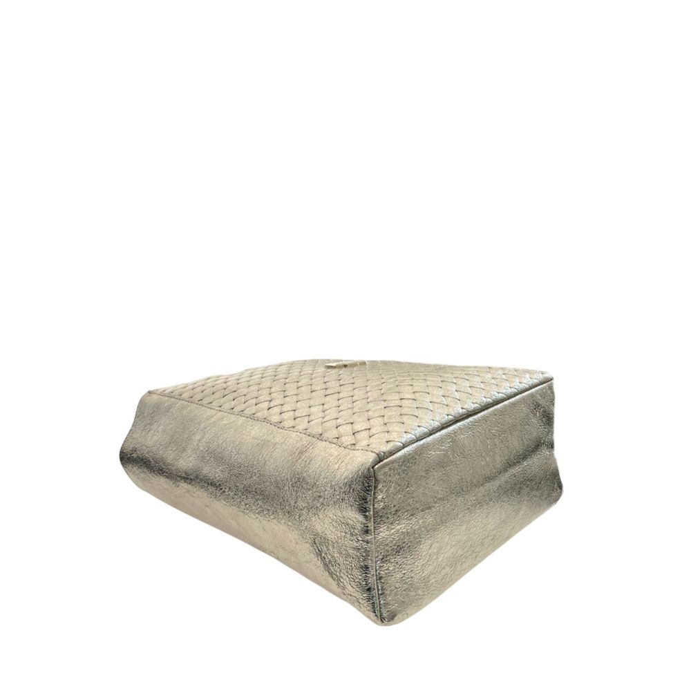 Gray Cowhide Clutch Bag