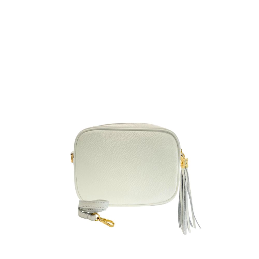 White Cowhide Crossbody Bag