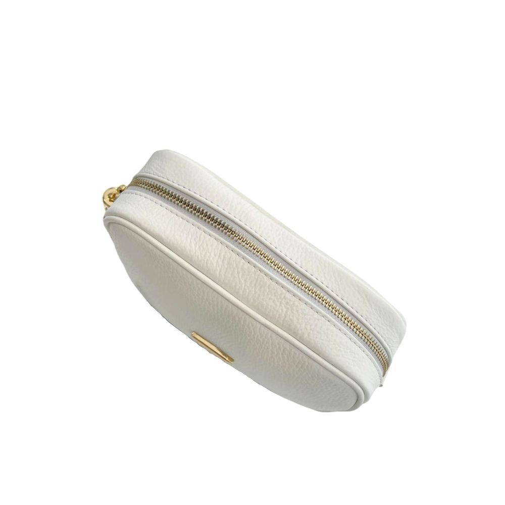 White Cowhide Crossbody Bag
