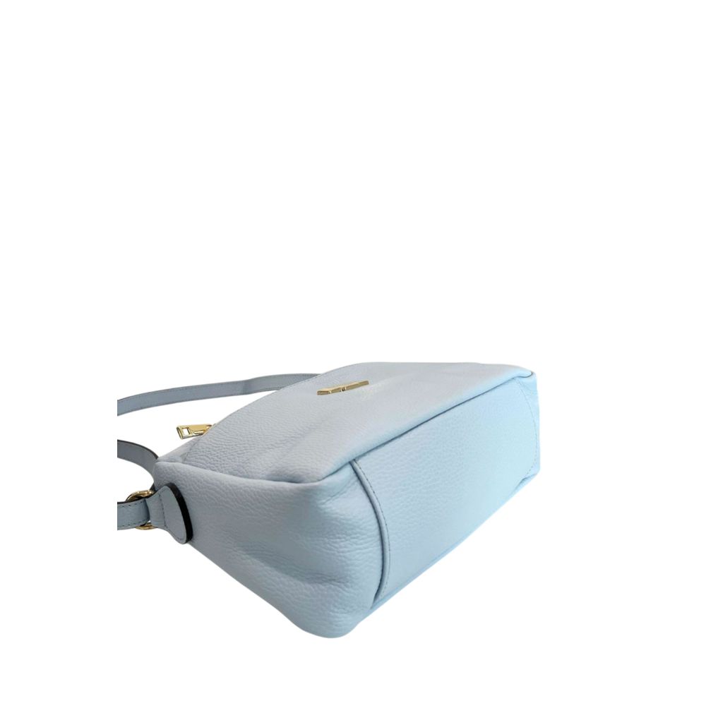 Blue Cowhide Crossbody Bag