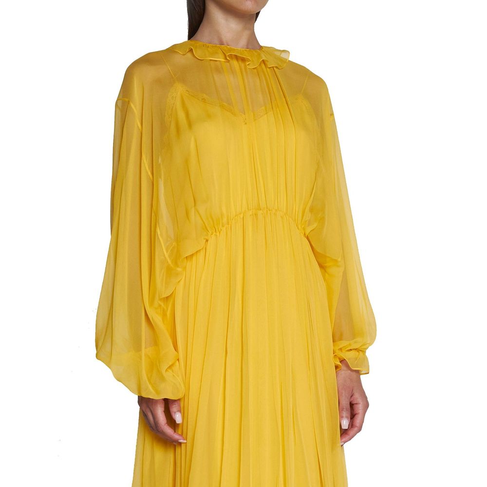 Bicolor Acetate Casual Dress