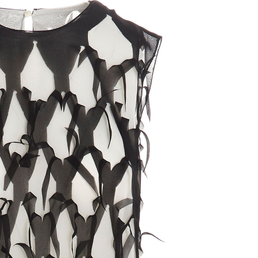 Black Silk Casual Dress
