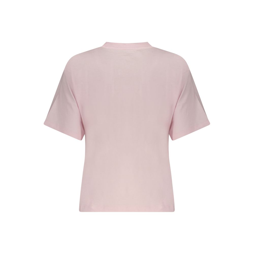 Pink Cotton Womens TShirt
