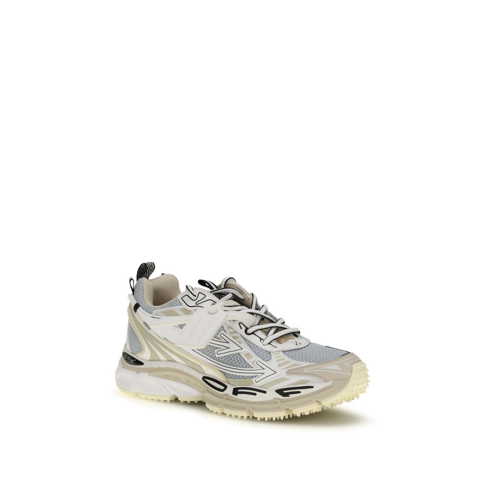 Gray Polyethylene Athletic Sneakers