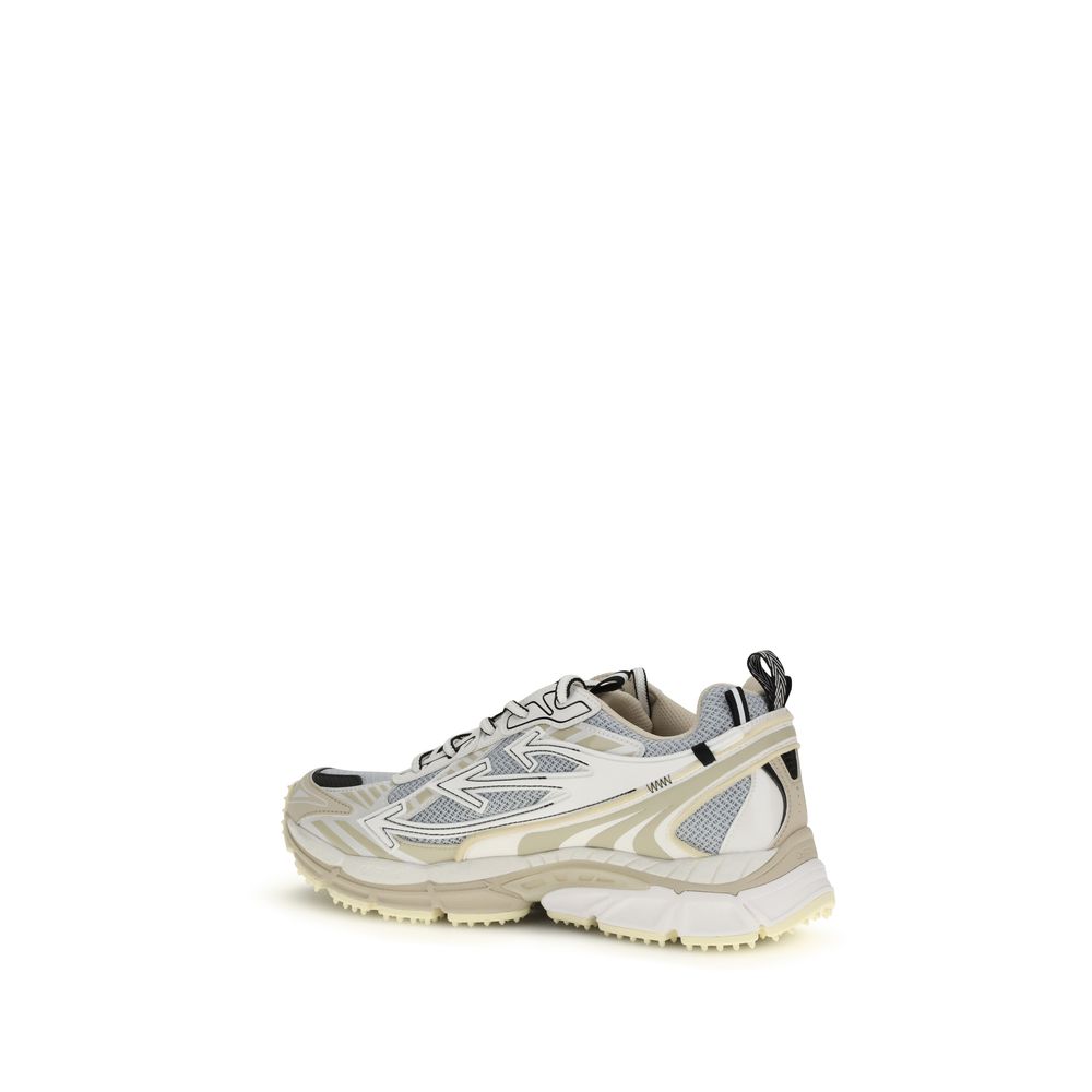 Gray Polyethylene Athletic Sneakers