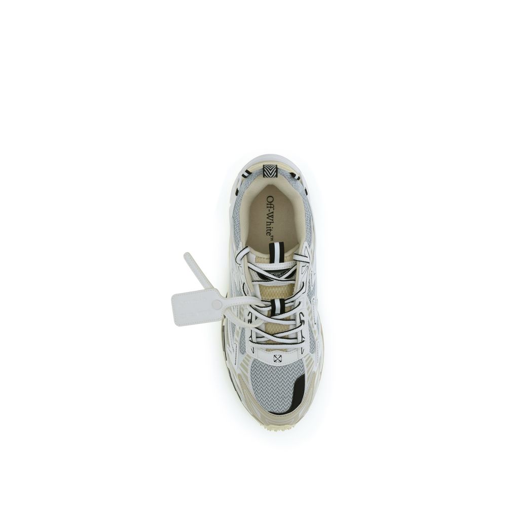 Gray Polyethylene Athletic Sneakers