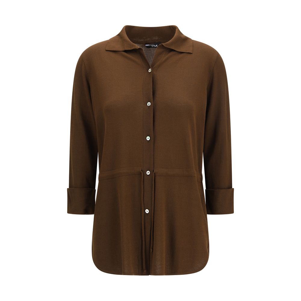 Brown Viscose Shirt