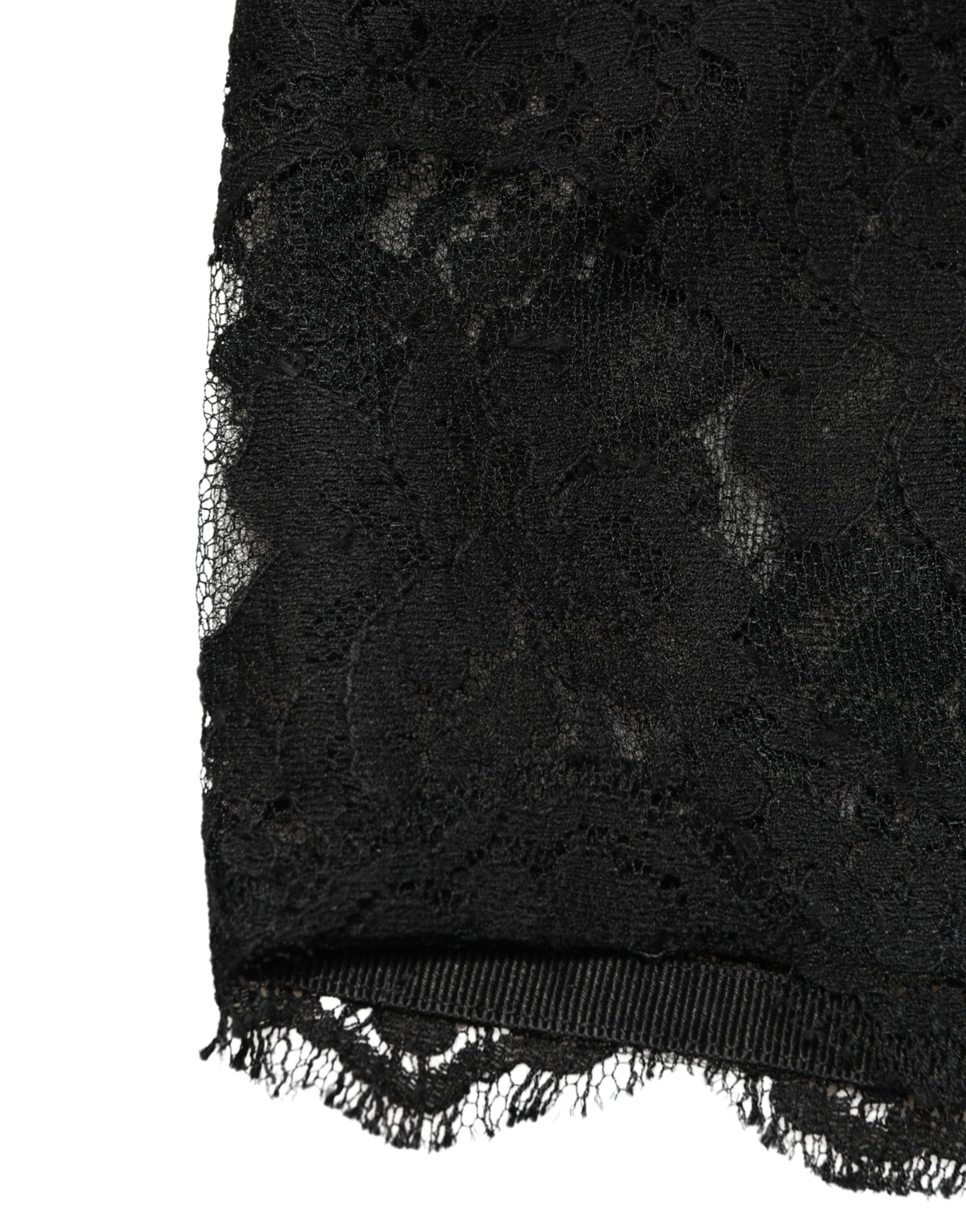 Black Lace Bandeau Bra Tube Top Underwear