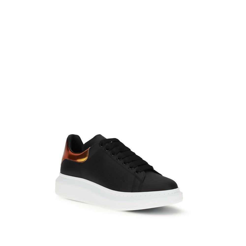 Black Calf Leather Bos Taurus Platform Sneakers