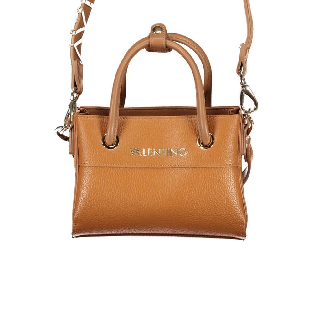 Brown Polyurethane Women's Bag