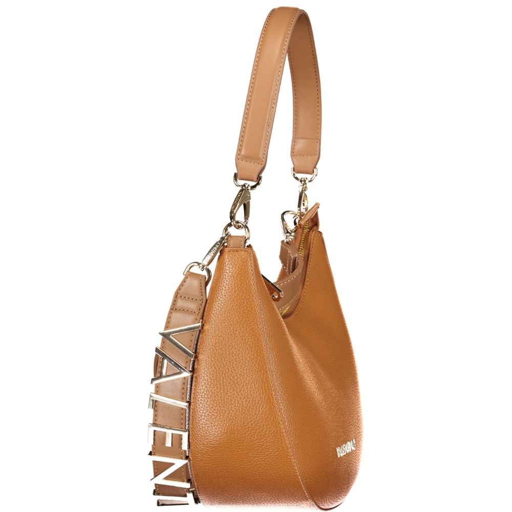 Brown Polyurethane Women's Bag