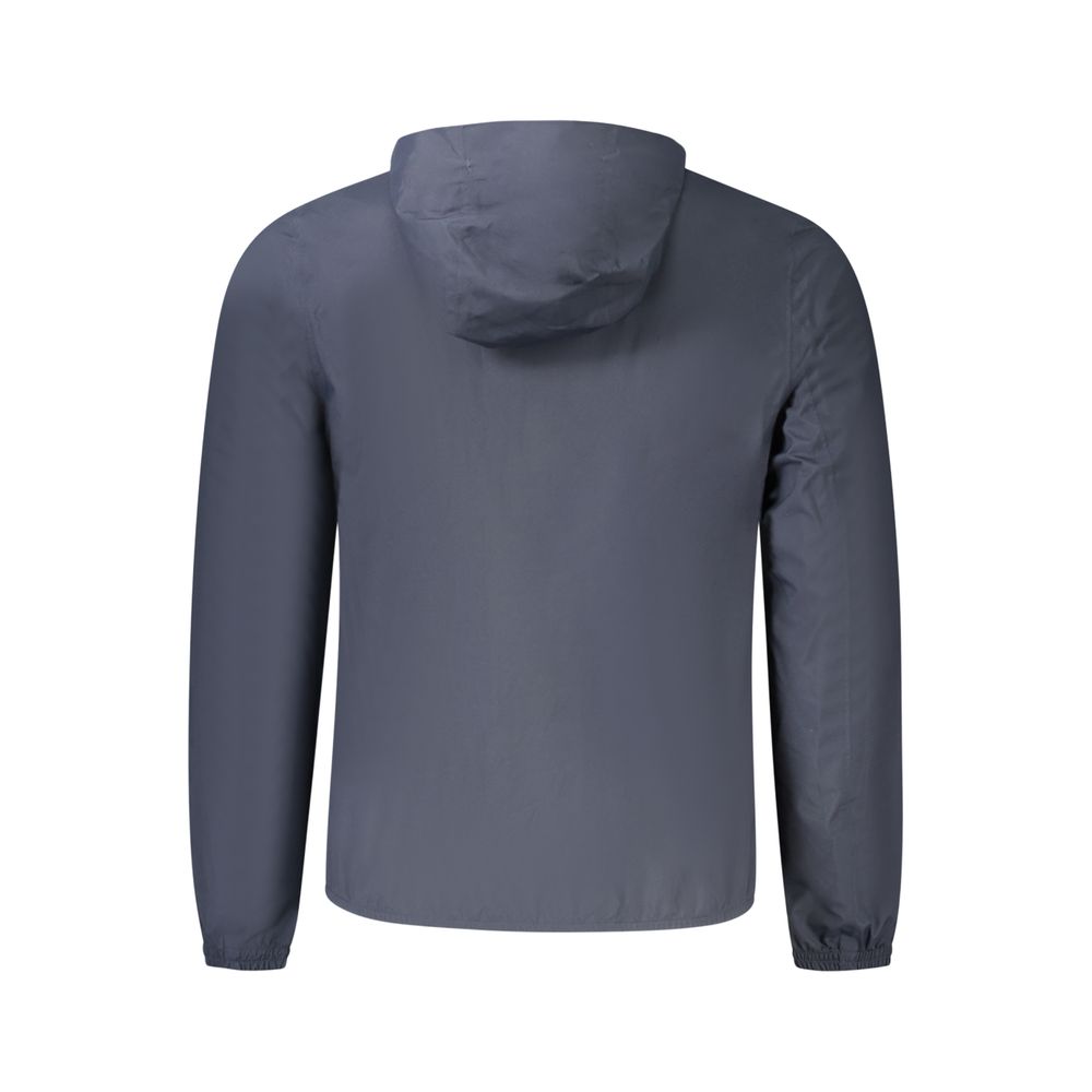 Blue Polyester Men's Jacket