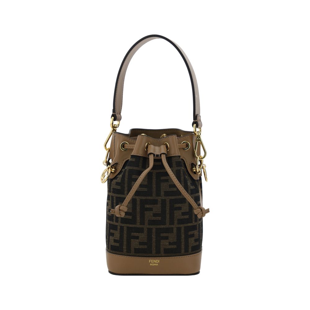 Brown Polyester Backet Bag