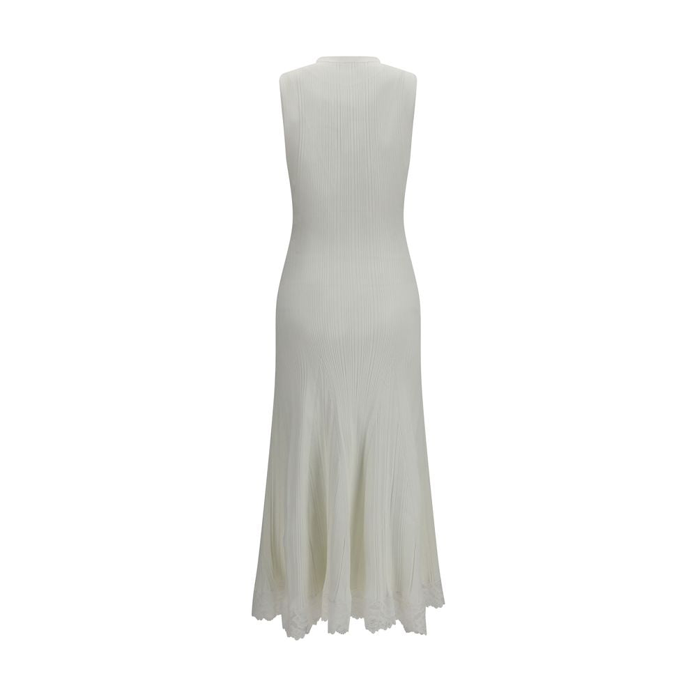 White Viscose Casual Dress