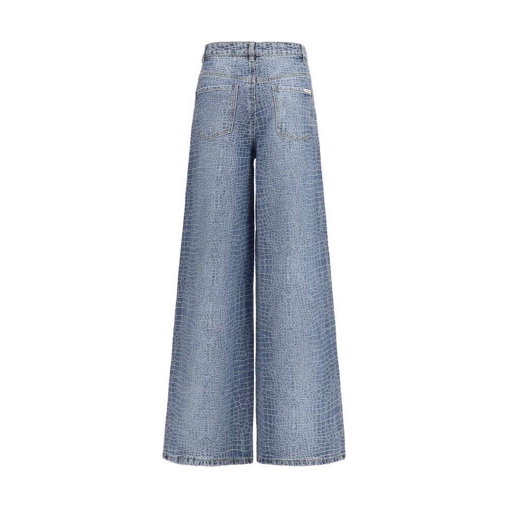 Blue Cotton Jeans Denim