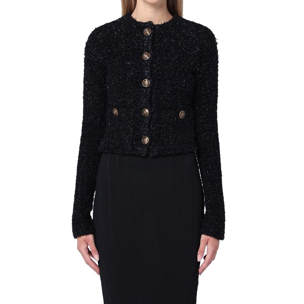 Black Cotton Cardigan
