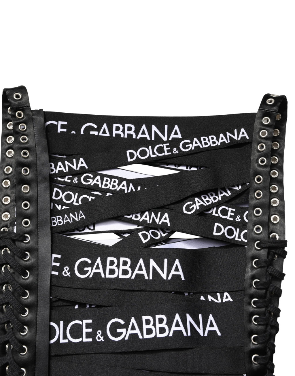 Black Logo Tape Cutout Bodycon Sheath Dress