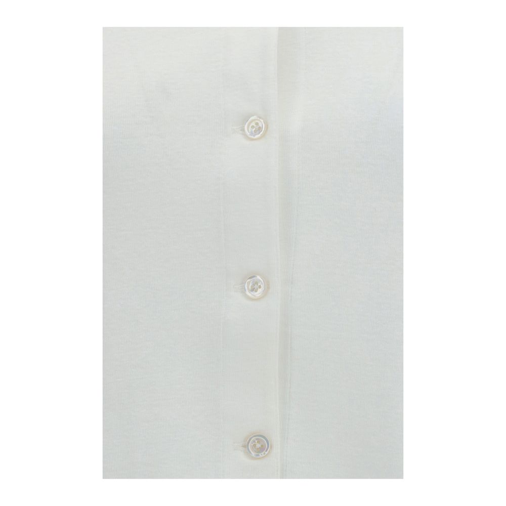 White Cotton Cardigan
