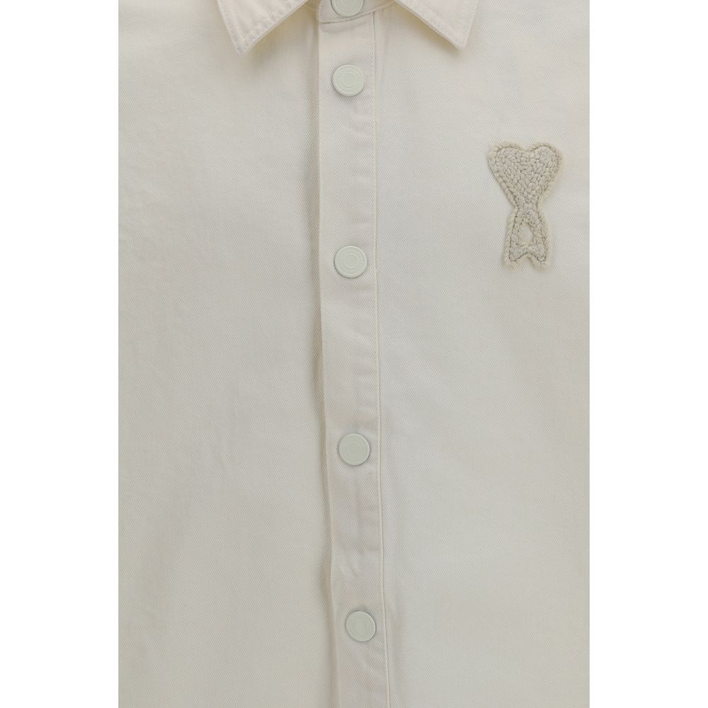 Beige Cotton Denim Jacket