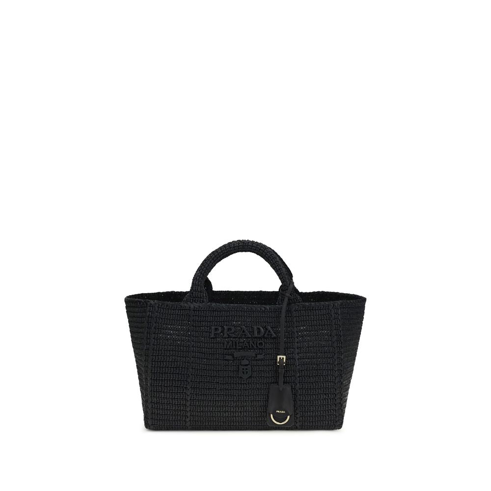 Black Viscose Shoulder Bag