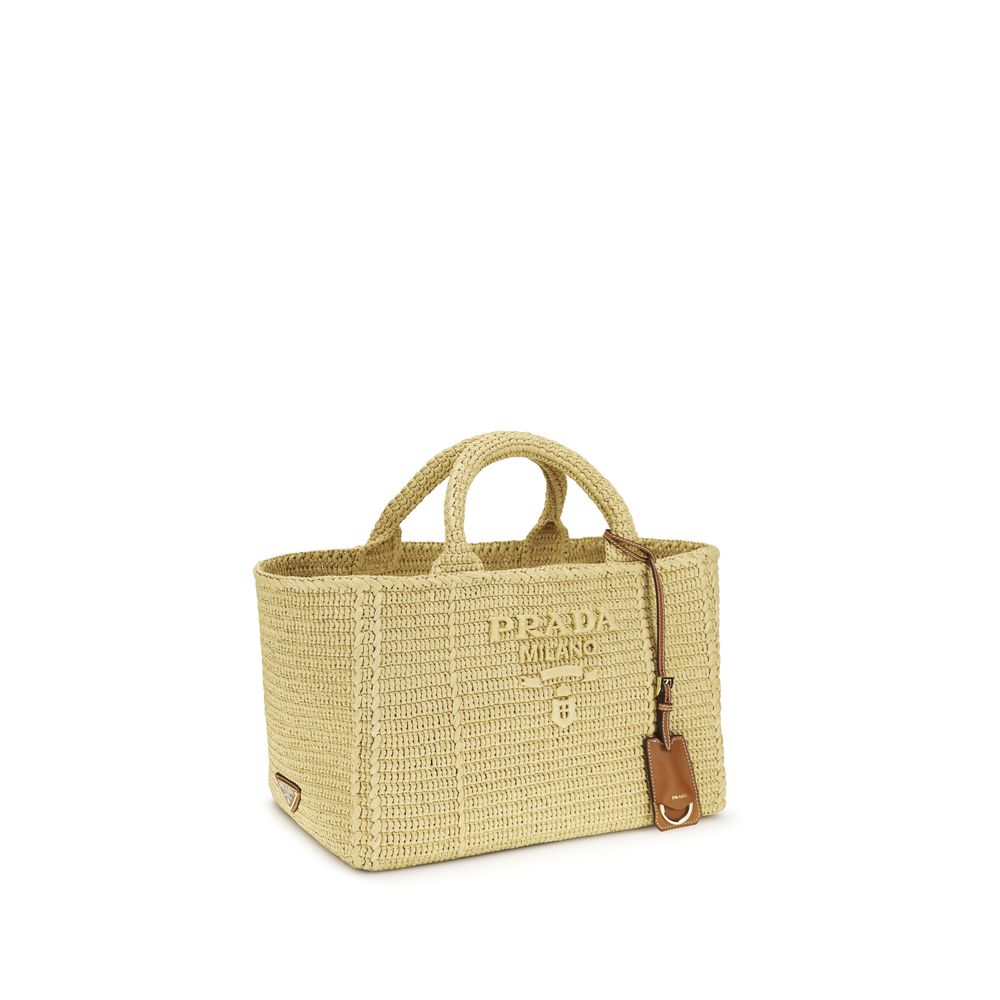 Beige Viscose Shoulder Bag