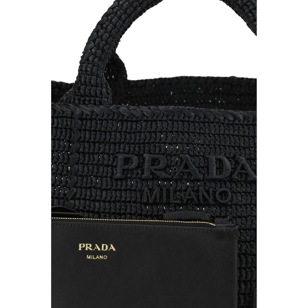 Black Viscose Shoulder Bag