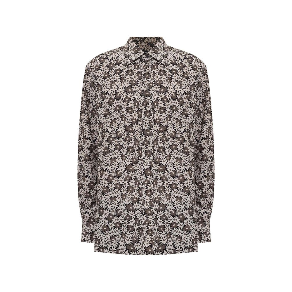 Bicolor Cotton Pattern Shirt
