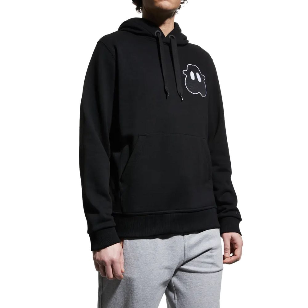 Black Cotton Sweatshirt