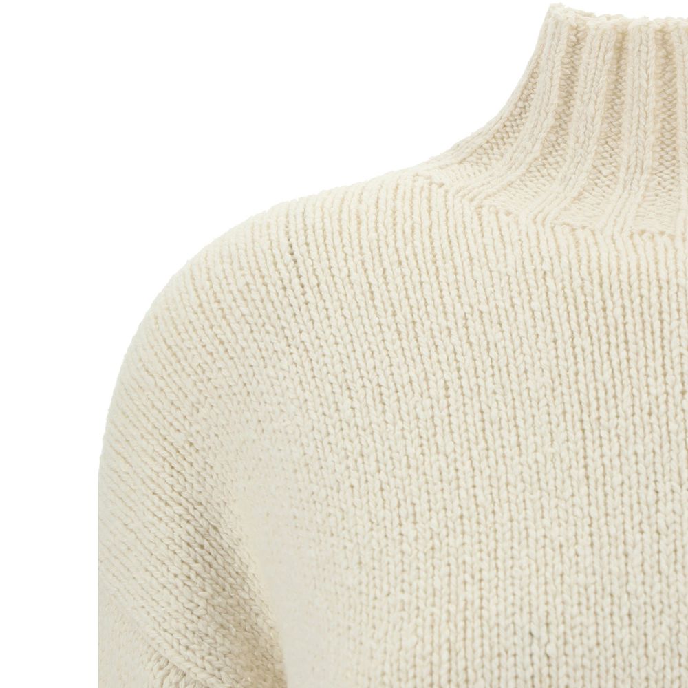 White Silk Sweatshirt